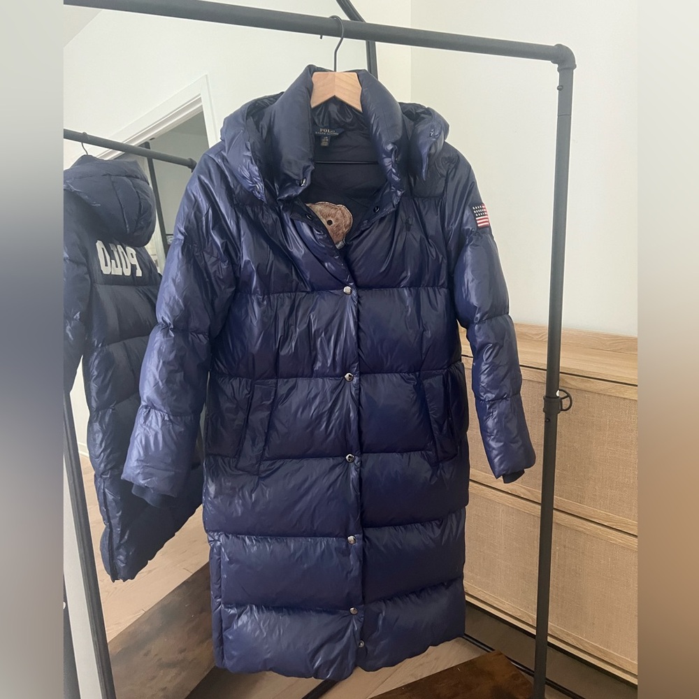 Polo Ralph Lauren Long Puffer Coat Size 12/14 Kids